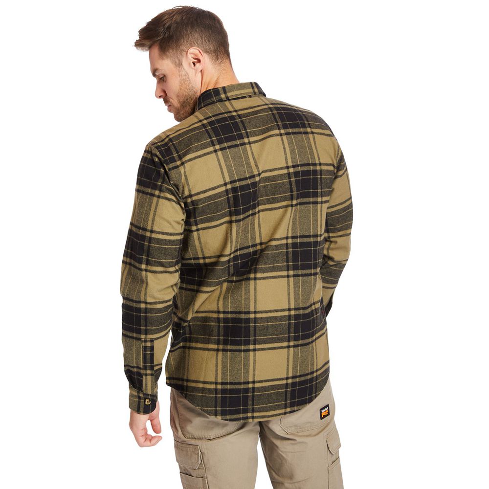 Camasi Timberland Barbati Masline Verzi - Pro® Woodfort Heavyweight Flannel Work - Romania - LTBXRJ0